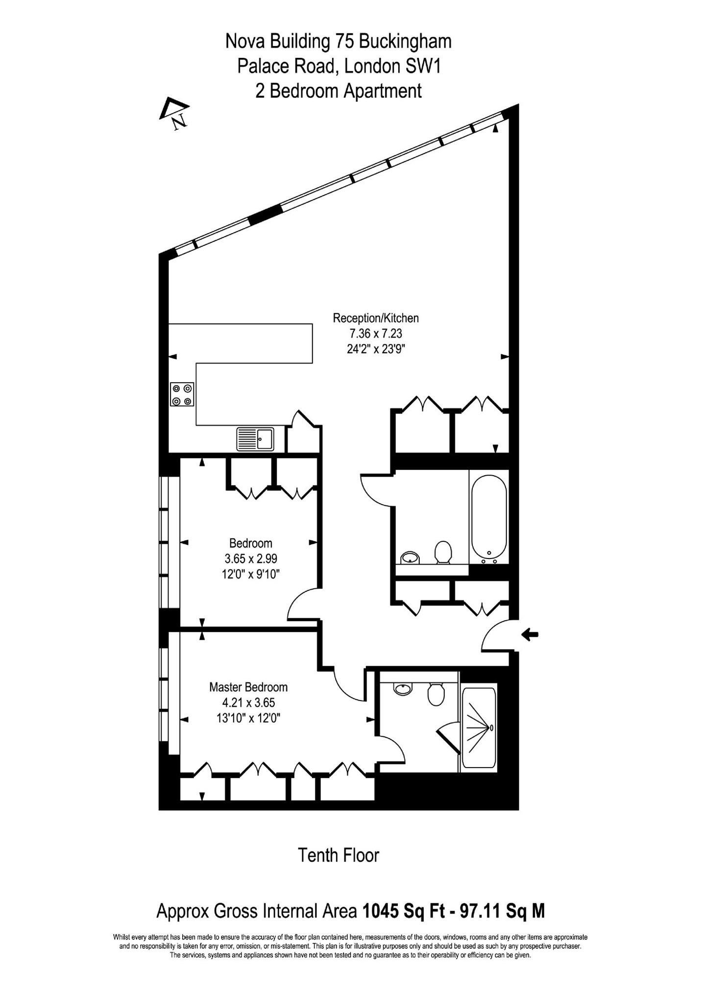 2 Bedroom Flat To Rent In 75 Buckingham Palace Road